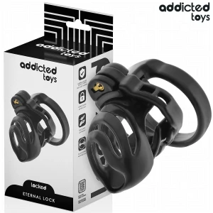 ADDICTED TOYS LOCKED - GAIOLA PARA PÃNIS COM TRAVA ETERNA 9 CM